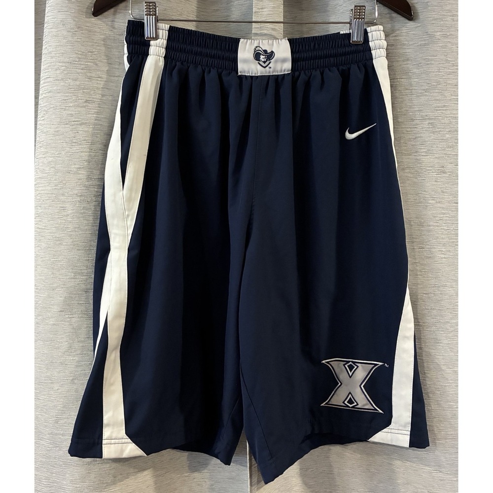 Vintage Authentic Nike Xavier Musketeers Swingman Game Shorts Size Medium